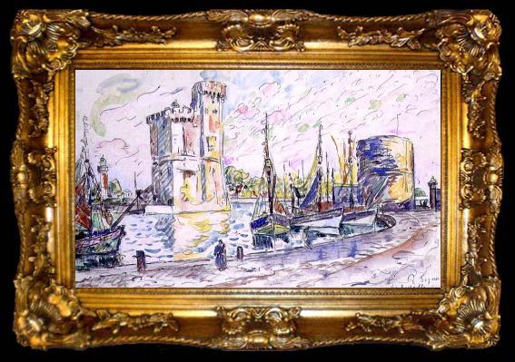 framed  Paul Signac La Rochelle, ta009-2